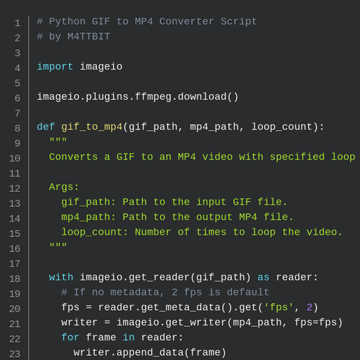 GIF Conversion Script